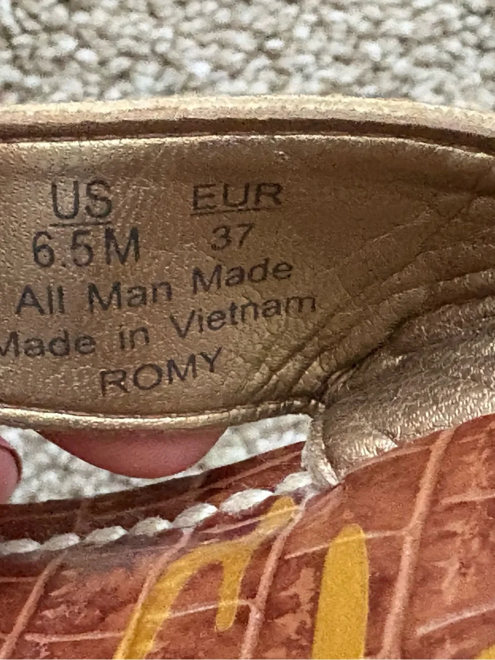 Sam Edelman ROMY Tan Cork Wedge Thong Sandals Size 6.5 EU 37 Bohemian